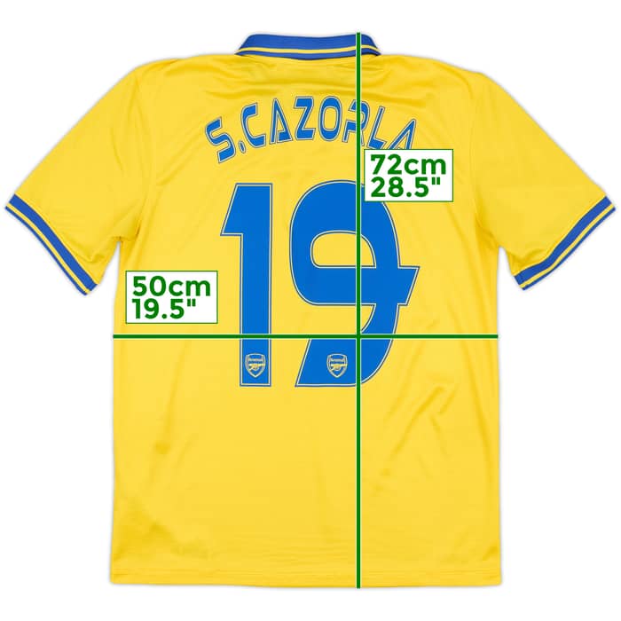 2013-14 Arsenal Away Shirt S.Cazorla #19 - 7/10 - (M)