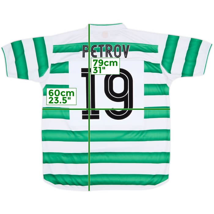 2003-04 Celtic Home Shirt Petrov #19 - 7/10 - (XL)