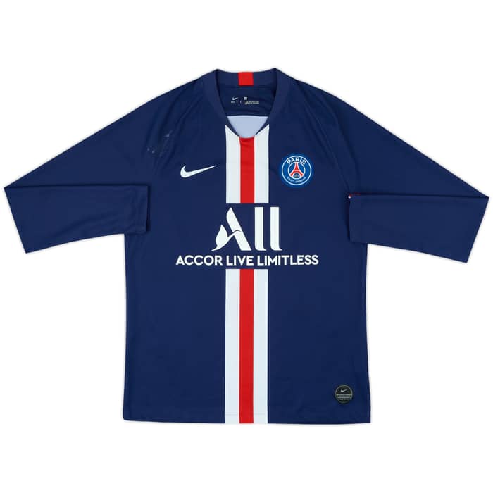 2019-20 Paris Saint-Germain Home L/S Shirt Mbappe #7 - 6/10 - (M)