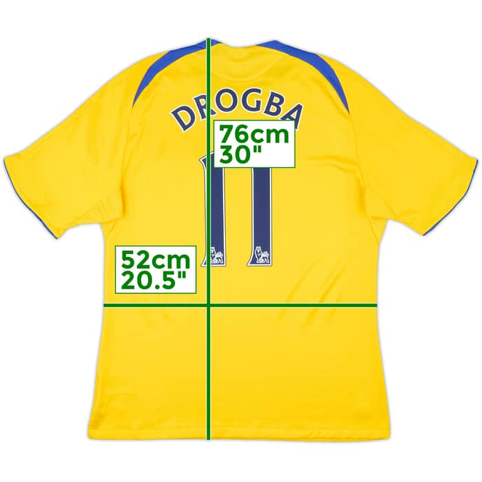 2008-09 Chelsea Third Shirt Drogba #11 - 7/10 - (L)