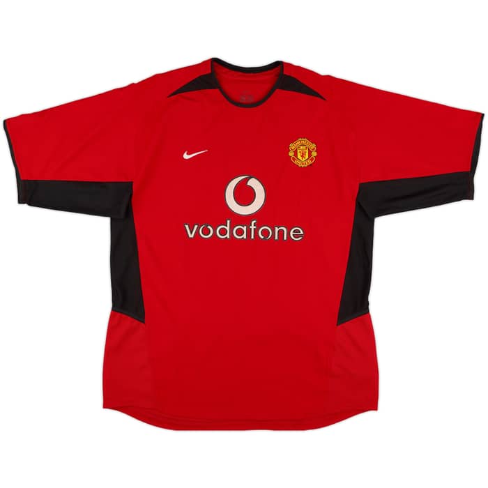 2002-04 Manchester United Home Shirt Beckham #7 - 6/10 - (L)