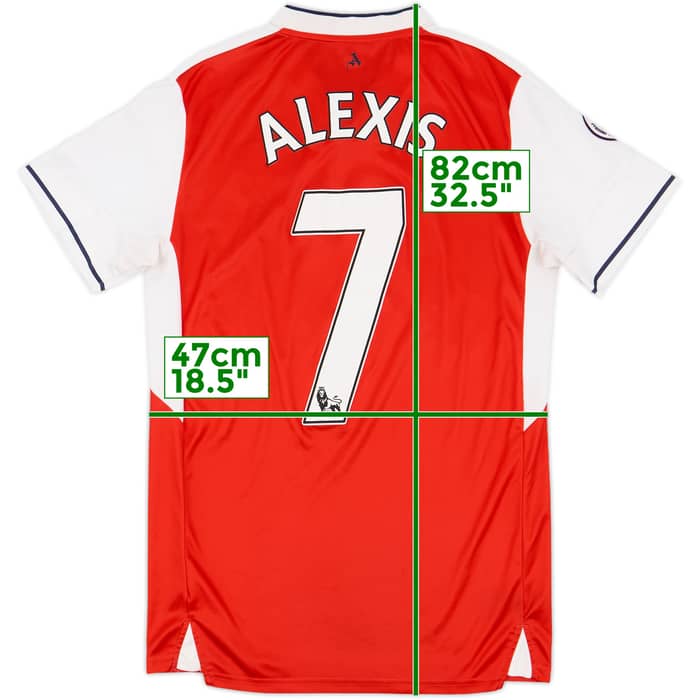 2016-17 Arsenal Home Shirt Alexis #7 - 7/10 - (S)