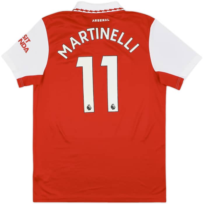 2022-23 Arsenal Home Shirt Martinelli #11 - 9/10 - (L)