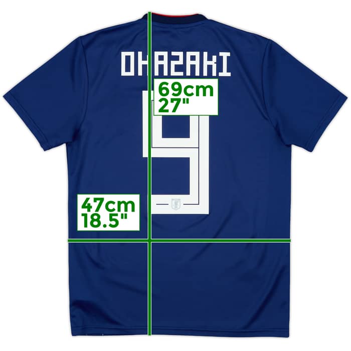 2018-19 Japan Home Shirt Okazaki #9 - 8/10 - (S)