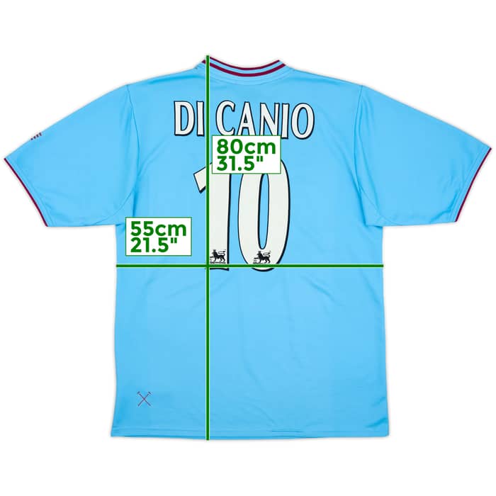 2001-03 West Ham Away Shirt Di Canio #10 - 8/10 - (L)