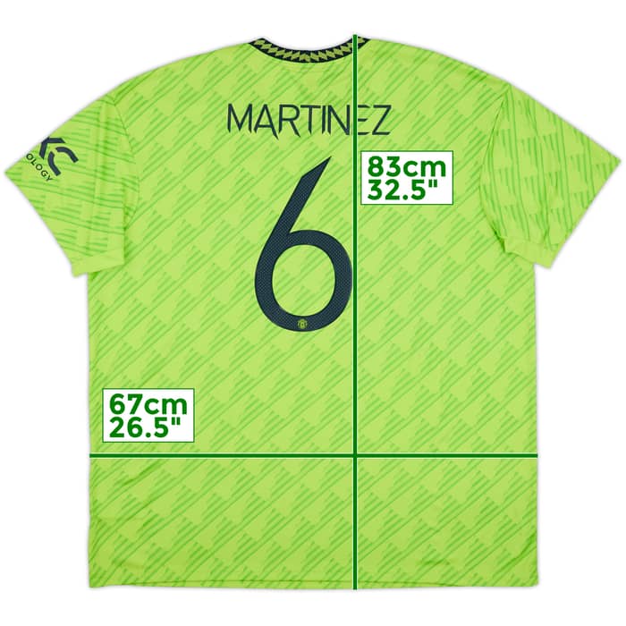 2022-23 Manchester United Third Shirt Martinez #6 (XXL)