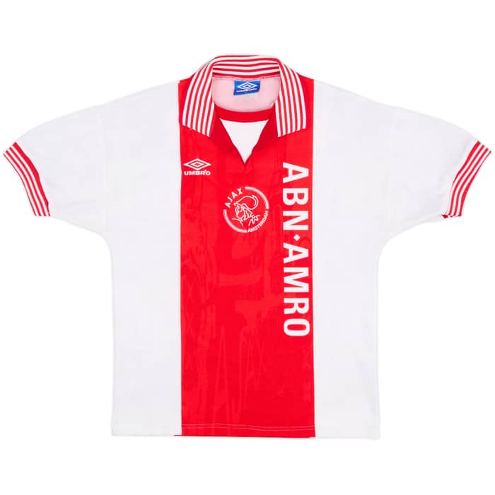 1996-97 Ajax Home Shirt Kluivert #9 - 9/10 - (M)
