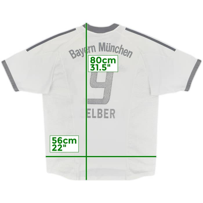 2002-03 Bayern Munich Away Shirt Elber #9 - 4/10 - (L)