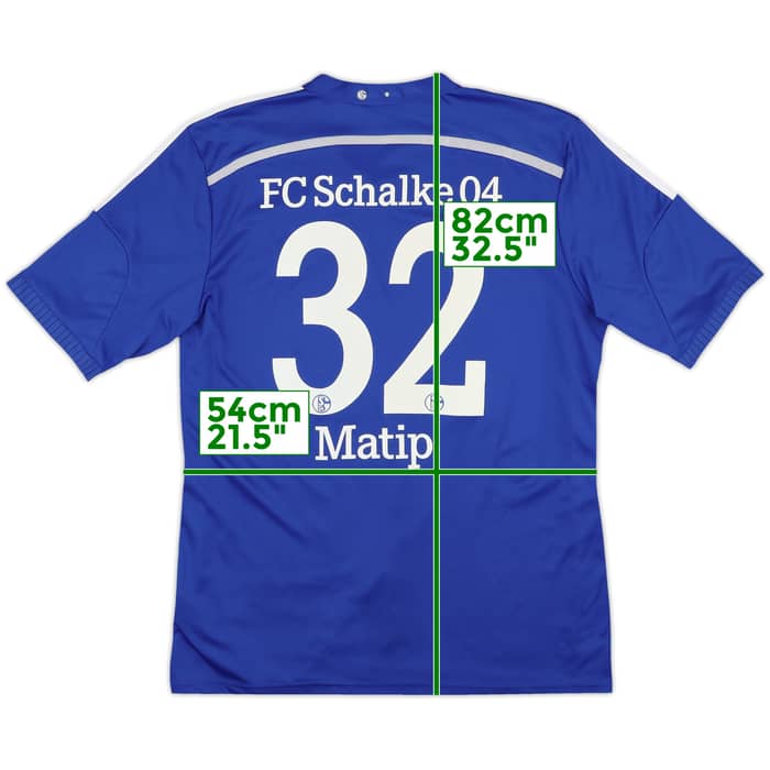 2014-16 Schalke Home Shirt Matip #32 - 4/10 - (XL)