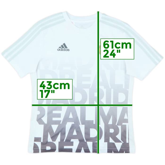 2015-16 Real Madrid adizero Training Shirt - 7/10 - (L.Boys)