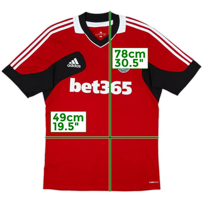 2011-12 Stoke City adidas Training Shirt - 9/10 - (L)