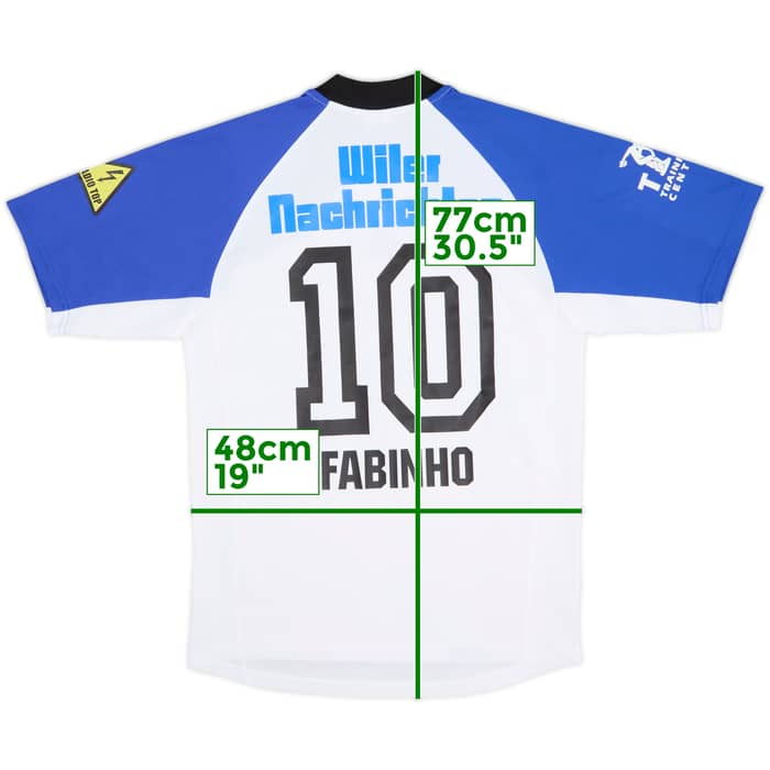 2002-03 FC Wil Home Shirt Fabinho #10 - 8/10 - (S)