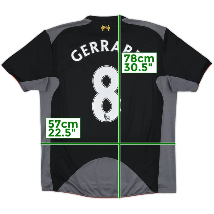 2012-13 Liverpool Away Shirt Gerrard #8 - 6/10 - (L)