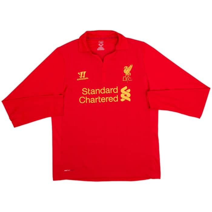 2012-13 Liverpool Home L/S Shirt - 7/10 - (XL.Boys)
