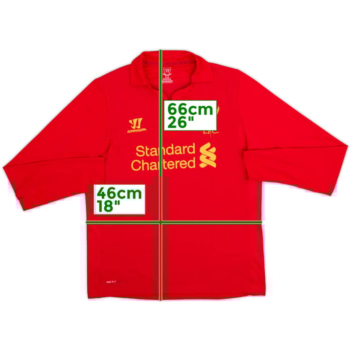 2012-13 Liverpool Home L/S Shirt - 7/10 - (XL.Boys)