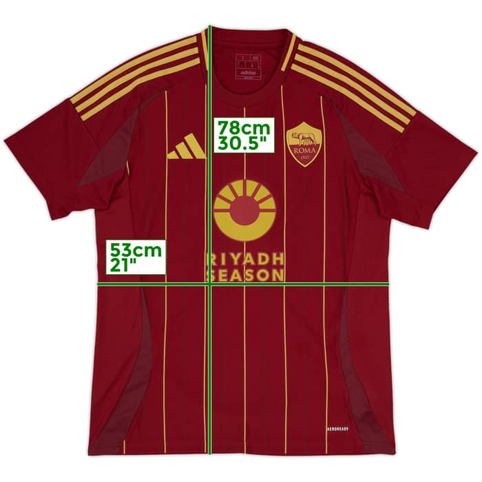 Camiseta de local de la Roma 2024-25 - 10/10 - (L)