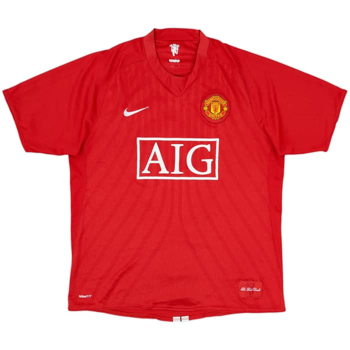 2007-09 Manchester United Home Shirt Rooney #10 - 8/10 - (L)