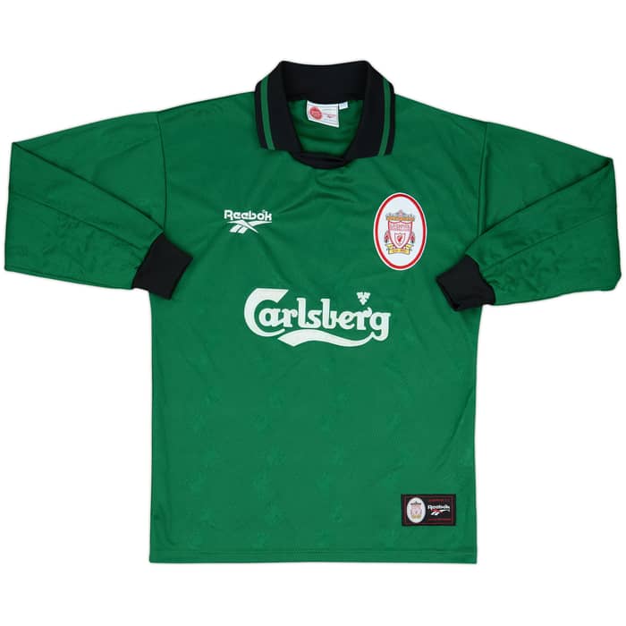 1996-97 Liverpool GK Shirt - 7/10 - (S)