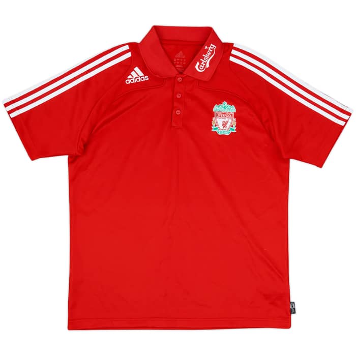 2008-09 Liverpool adidas Polo Shirt - 8/10 - (L)