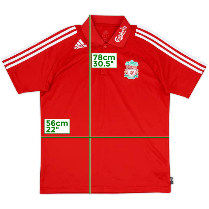 2008-09 Liverpool adidas Polo Shirt - 8/10 - (L)
