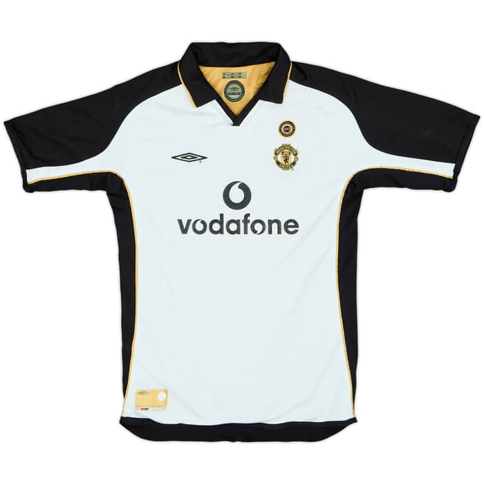 2001-02 Manchester United Centenary Away/Third Shirt Veron #4 - 7/10 - (L.Boys)