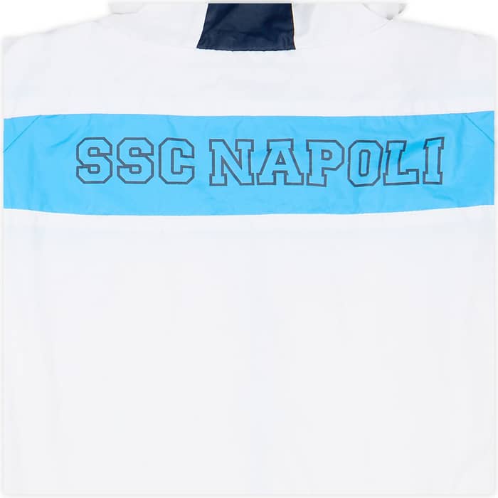 2012-13 Napoli Macron Hooded Rain Jacket - 6/10 - (XXL)