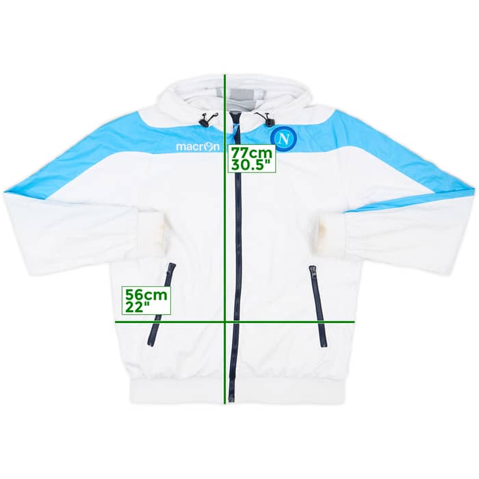 2012-13 Napoli Macron Hooded Rain Jacket - 6/10 - (XXL)