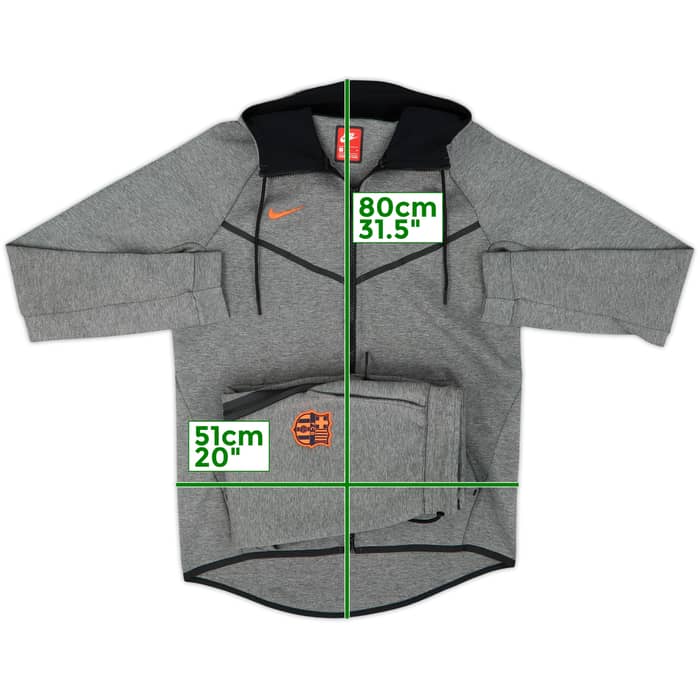 2018-19 Barcelona Nike Hooded Tracksuit - 10/10 - (M)