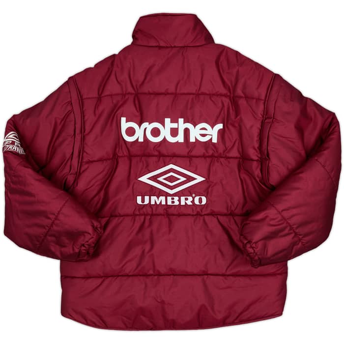 1995-96 Manchester City Umbro Abrigo de banquillo acolchado - 9/10 - (Juvenil XL)