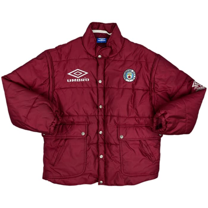 1995-96 Manchester City Umbro Padded Bench Coat - 9/10 - (XL)