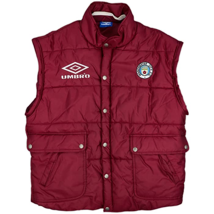 1995-96 Manchester City Umbro Padded Bench Coat - 9/10 - (XL)