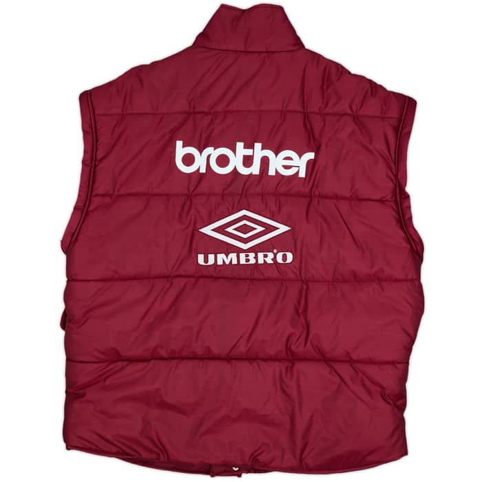 1995-96 Manchester City Umbro Padded Bench Coat - 9/10 - (XL)