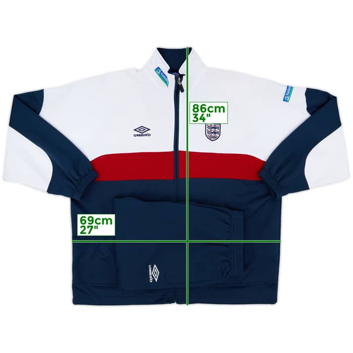 1999-00 England Umbro Tracksuit - 8/10 - (XL)
