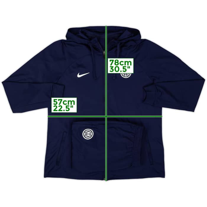 2022-23 Inter Milan Nike Hooded Tracksuit - 10/10 - (XL)