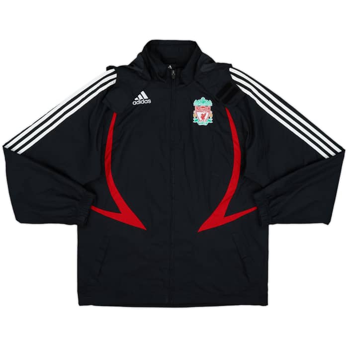 2007-08 Liverpool adidas Hooded Rain Jacket - 8/10 - (S)