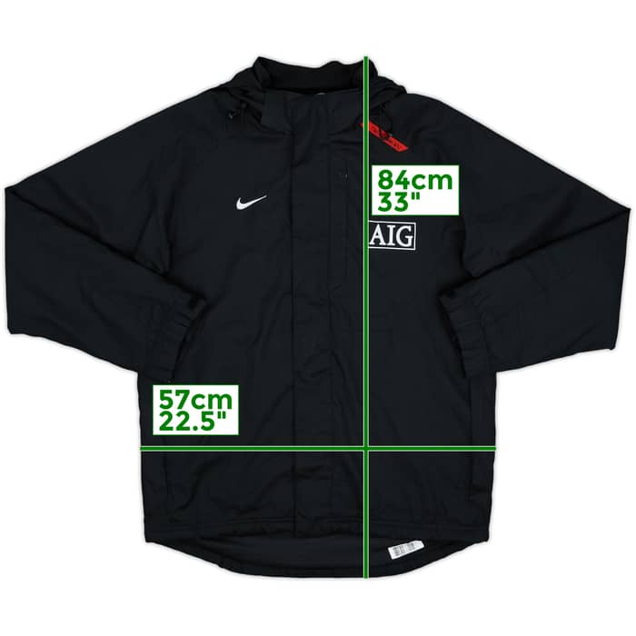 2007-08 Manchester United Nike Padded Bench Coat - 8/10 - (S)