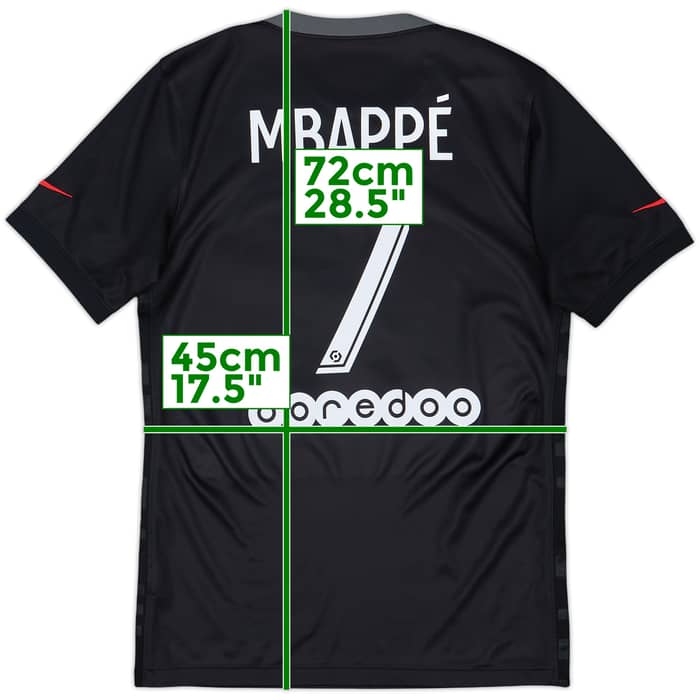 2021-22 Paris Saint-Germain Third Shirt Mbappe #7 - 9/10 - (S)