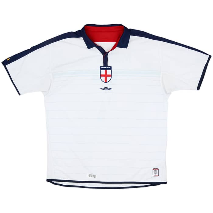 2003-05 England Home Shirt Beckham #7 - 7/10 - (XXL)