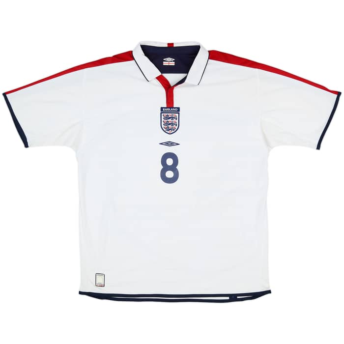 2003-05 England Home Shirt Scholes #8 (XL)