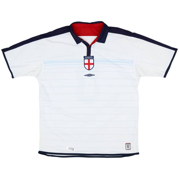 2003-05 England Home Shirt Scholes #8 (XL)