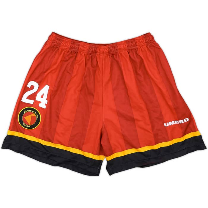1997 Nagoya Grampus Eight Player Issue Home Shorts #24 - 7/10 - (L)