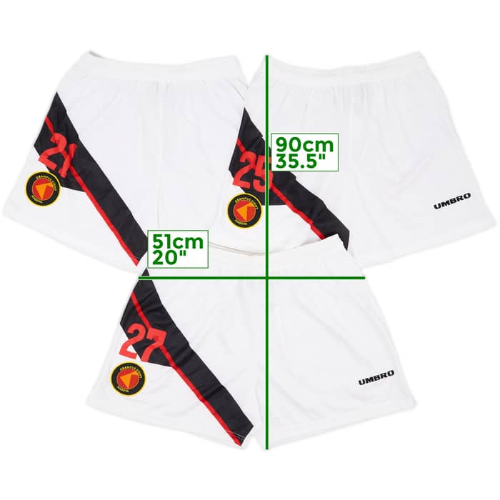 1997 Nagoya Grampus EIght Player Issue Away Shorts - 8/10 - (M)