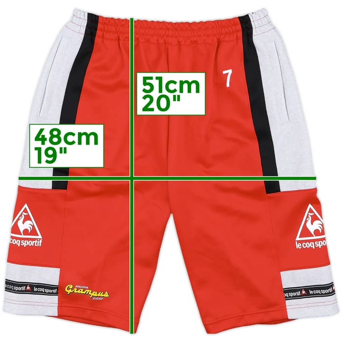 1998 Nagoya Grampus Eight Le Coq Sportif Player Issue Training Shorts #7 - 10/10 - (XXL)