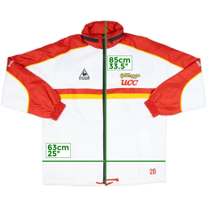 1999 Nagoya Grampus Eight Le Coq Sportif Player Issue Hooded Track Jacket #20 - 10/10 - (XL)