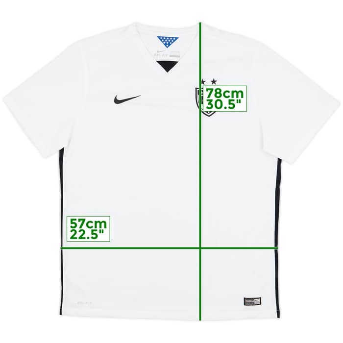 2015-16 USA Women's Home Shirt - 9/10 - (Men's XL)