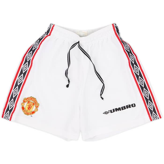 1997-99 Manchester United Away Shirt & Shorts - 8/10 - (M.Boys)