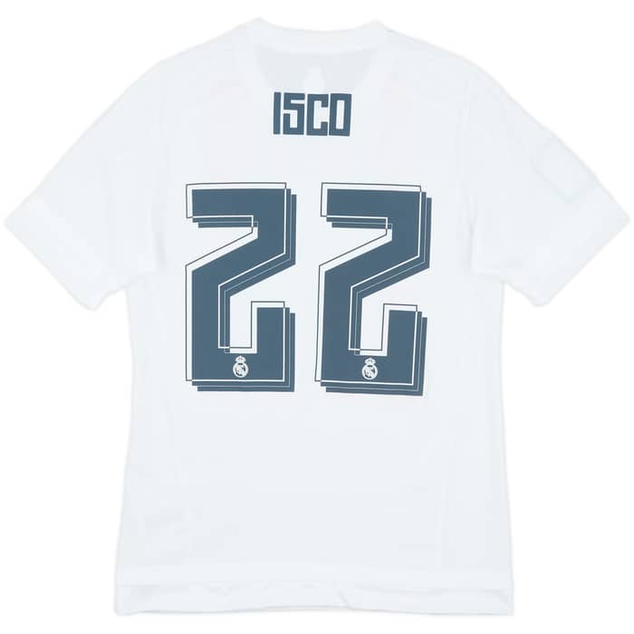 2015-16 Real Madrid Home Shirt Isco #22 - 8/10 - (S)