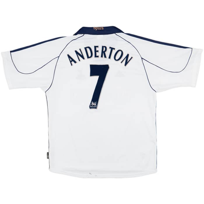1999-01 Tottenham Home Shirt Anderton #7 - 5/10 - (M)