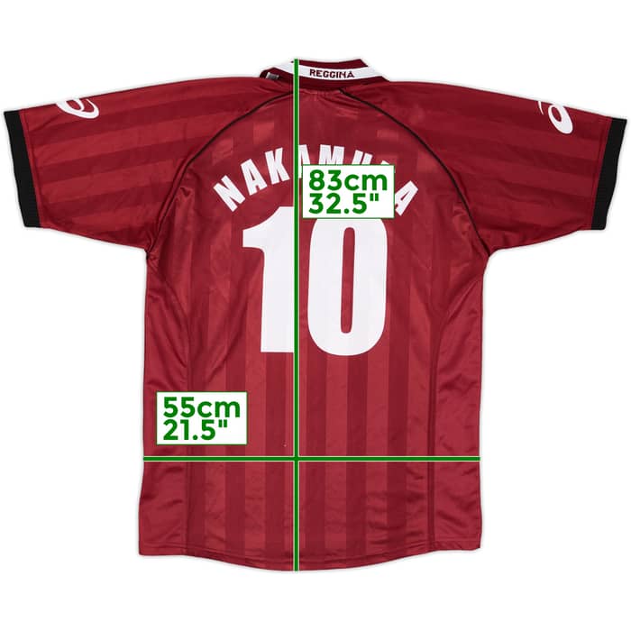 2002-03 Reggina Home Shirt Nakamura #10 - 9/10 - (XL)