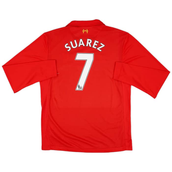 2012-13 Liverpool Home L/S Shirt Suarez #7 (L)